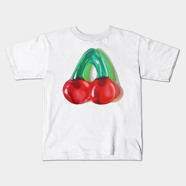 BFFs - cherry gummy candy painting (no background) Kids T-Shirt by EmilyBickell
